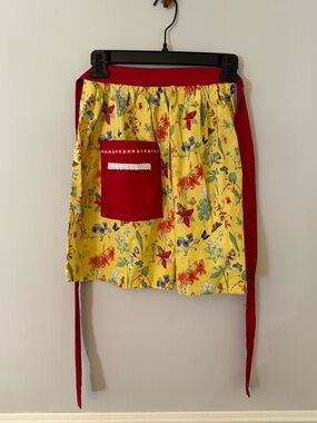 Homemade butterfly pattern apron. Small